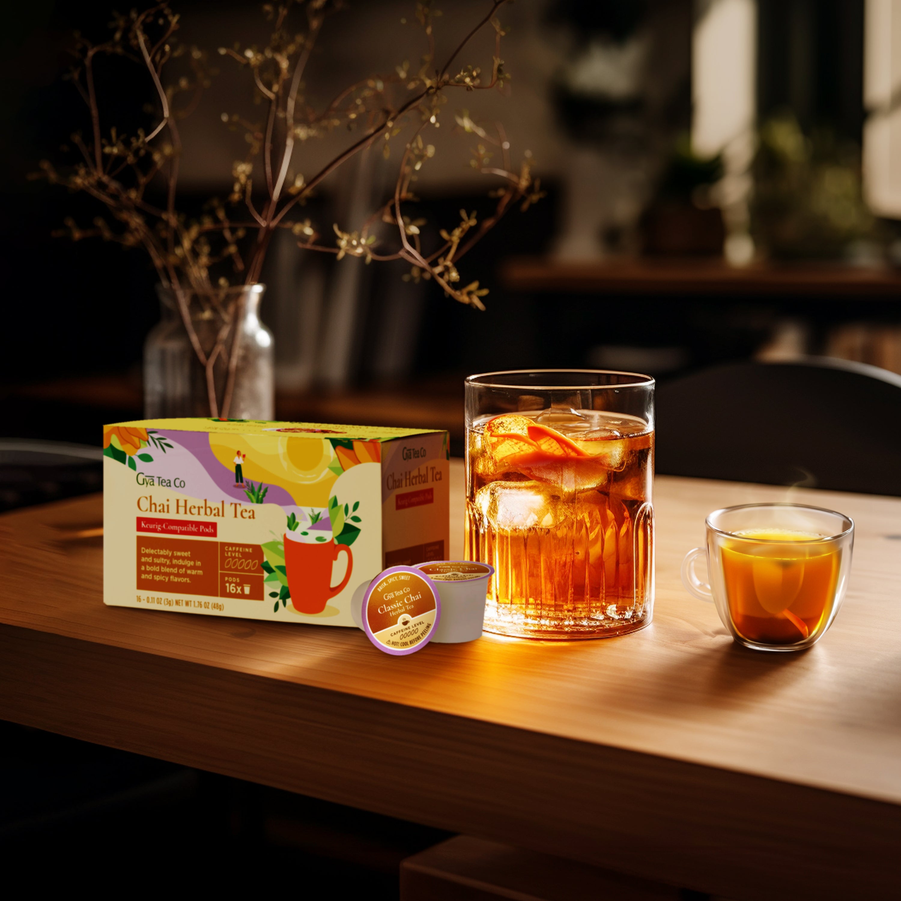 Tea K Chai Herbal Tea K-Cup 16 Pods – Gya Tea