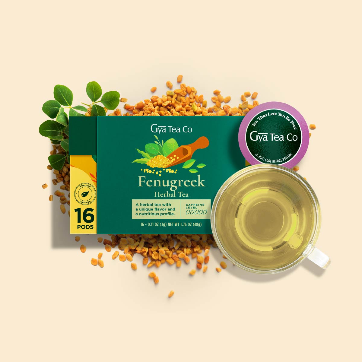Fenugreek Herbal Tea K-Cup 16 Pods – Gya Tea