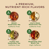 Mushroom Medley Tea Collection K-Cup 16 Pods (4 Flavors)